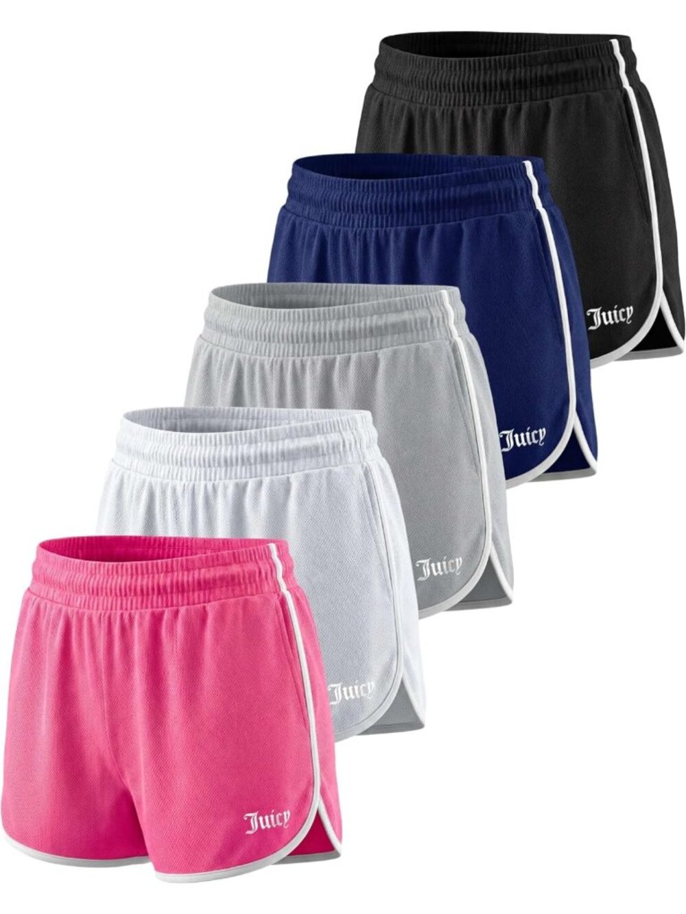 Women's 3" Mesh Dolphin Shorts - Athletic Running, Gym, Volleyball & Yoga Wear